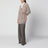 Beige mélange cardigan in wool and cashmere