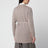 Beige mélange cardigan in wool and cashmere