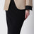 Midi skirt in compact crêpe jersey in black