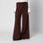 Wide-leg trousers in burnt wool with a denim effect
