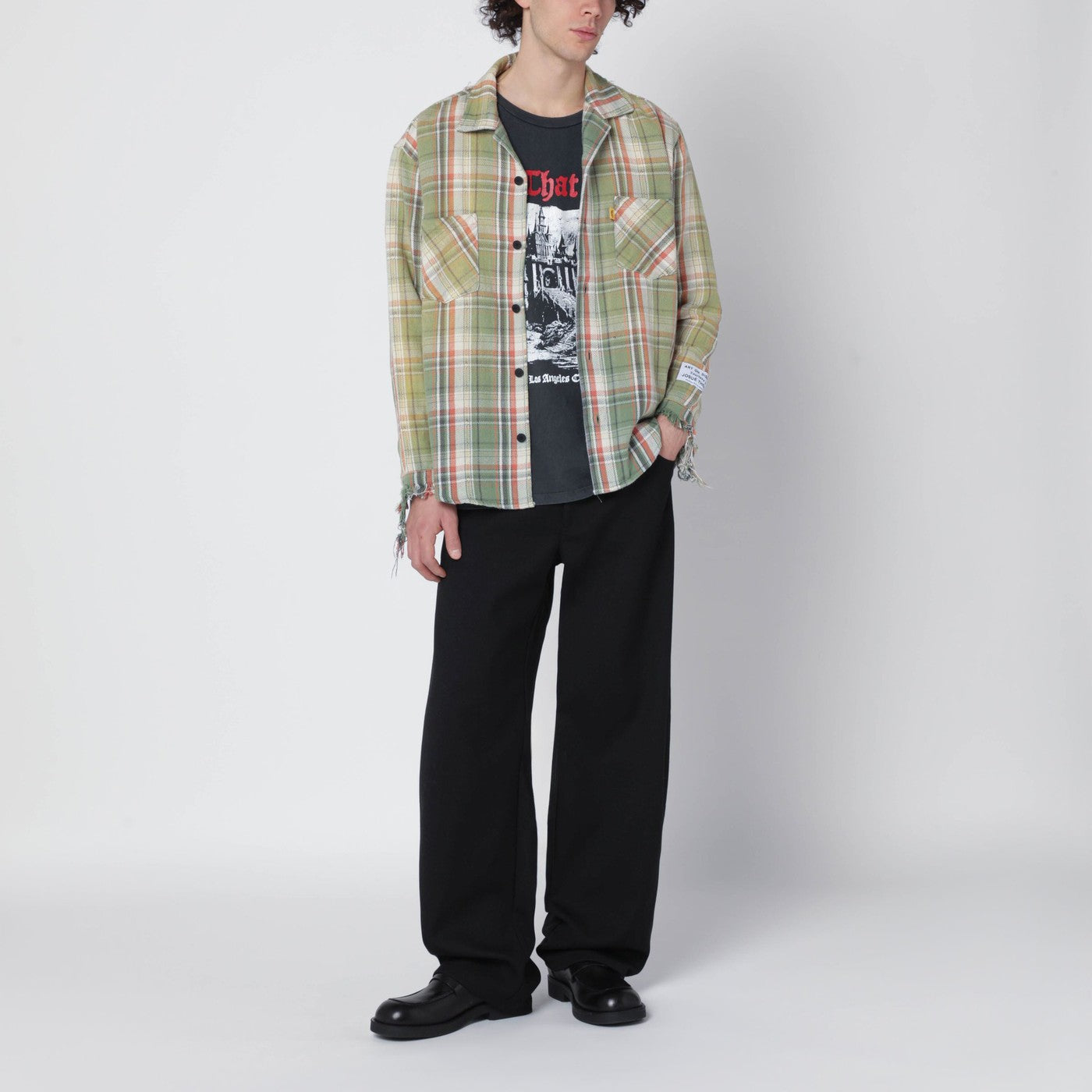Camicia Marley verde a quadri