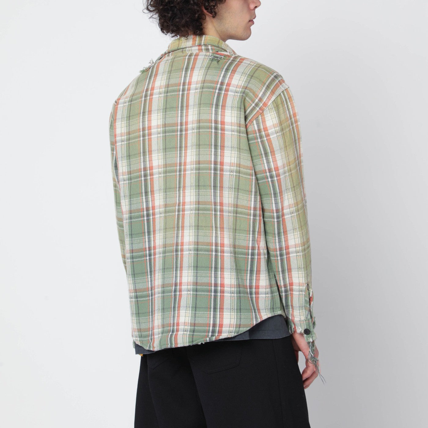 Camicia Marley verde a quadri