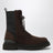 Espresso Suede Boots with Virgin Wool Insert