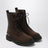 Espresso Suede Boots with Virgin Wool Insert