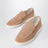 Slip-on en daim effet chevron marron clair