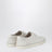 White suede calfskin sneakers