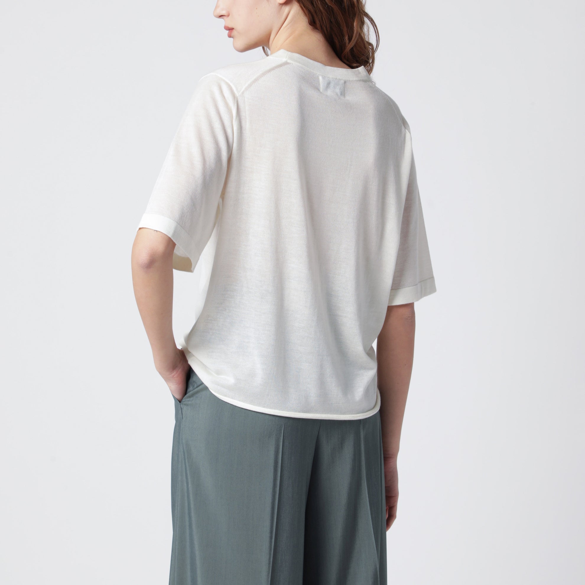 Ivory Nala Fluid Cashmere Top