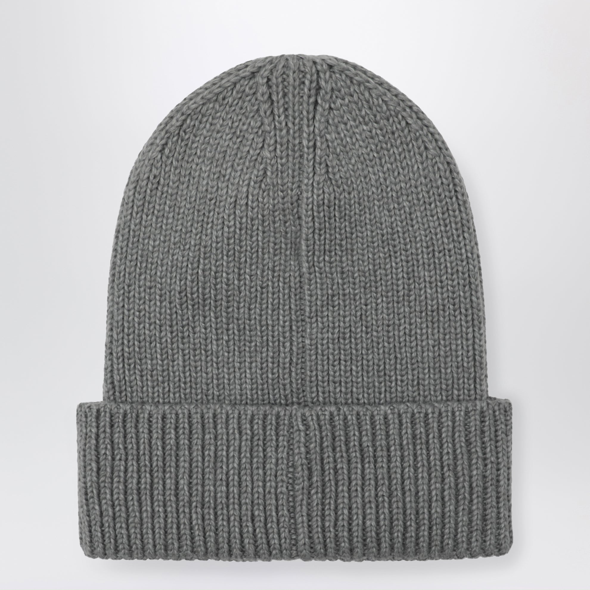 Berretto grigio con patch logo