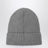 Grey beanie with logo patch