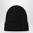 Black beanie with logo patch