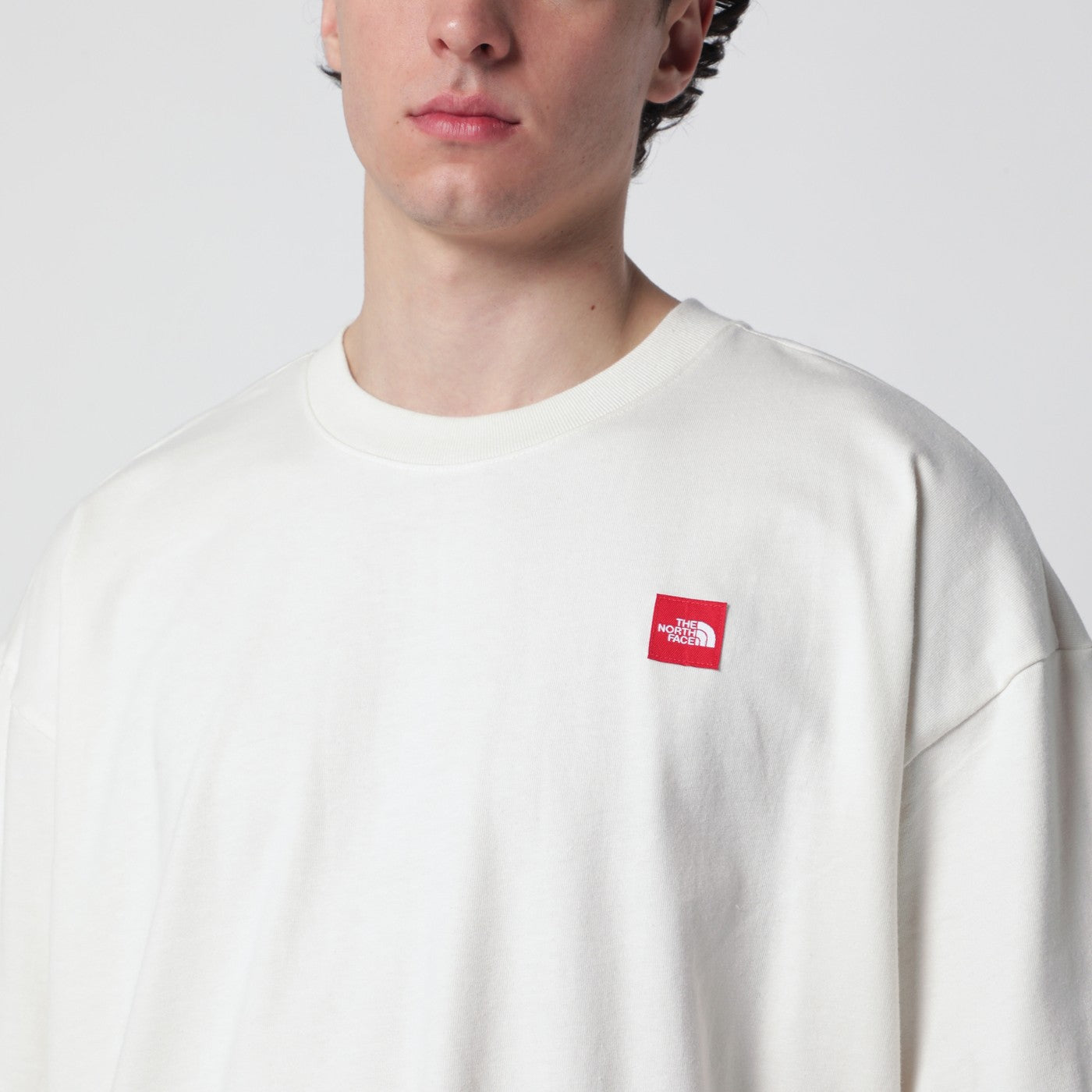Ivory T-shirt with logo patch
