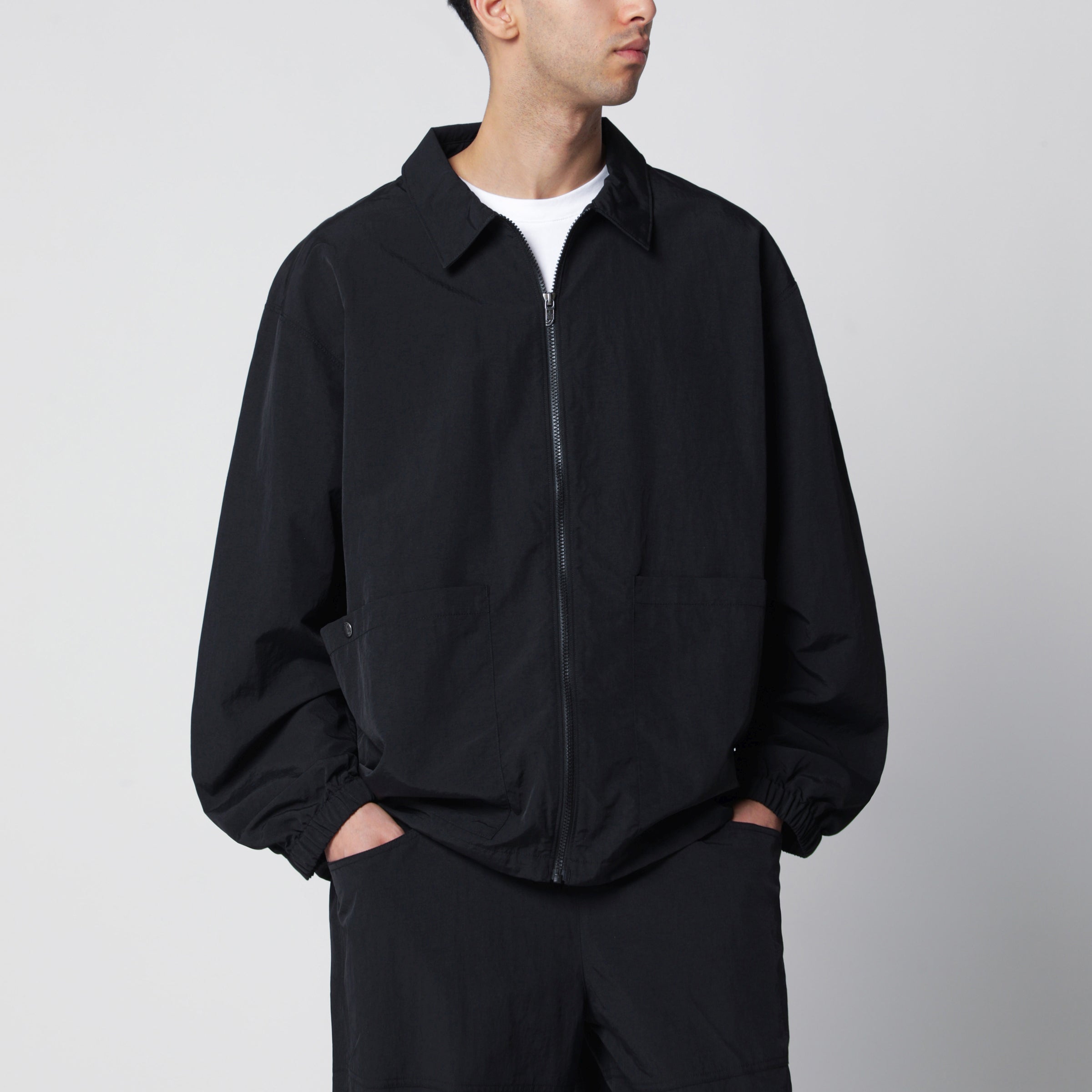 The North Face Black zip-up nylon jacket | TheDoubleF