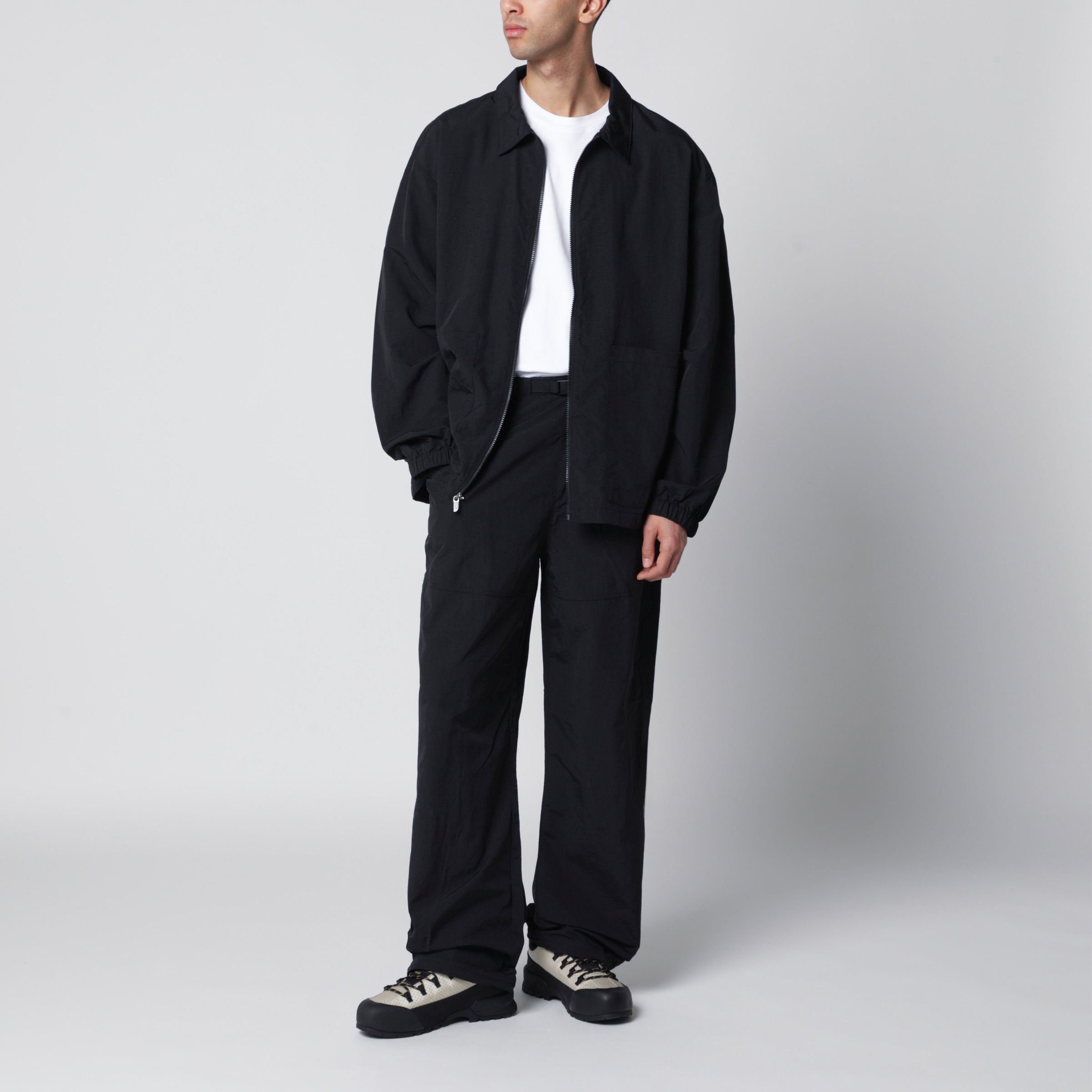 The North Face Black zip-up nylon jacket | TheDoubleF