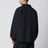 Black zip-up nylon jacket