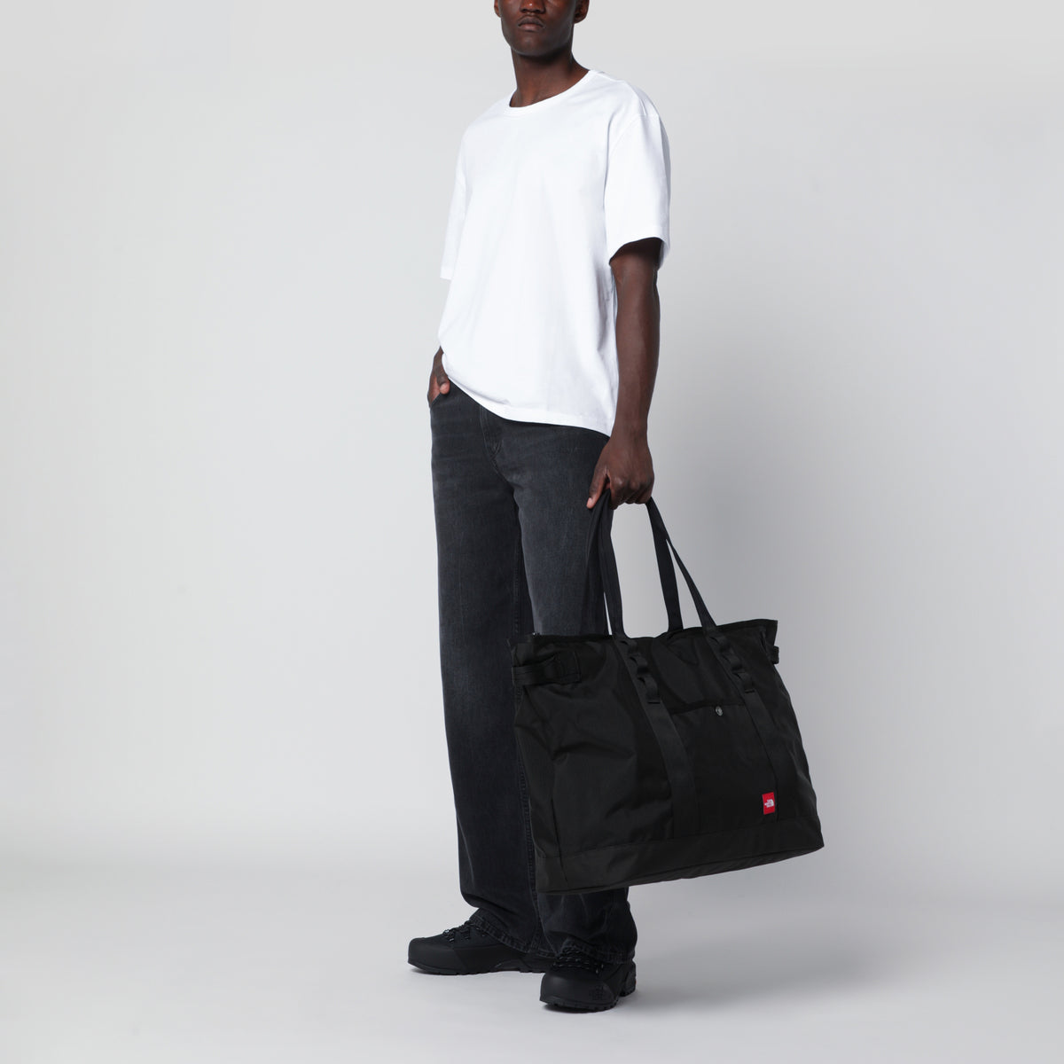 Sac fourre-tout Red Box grand format en nylon noir