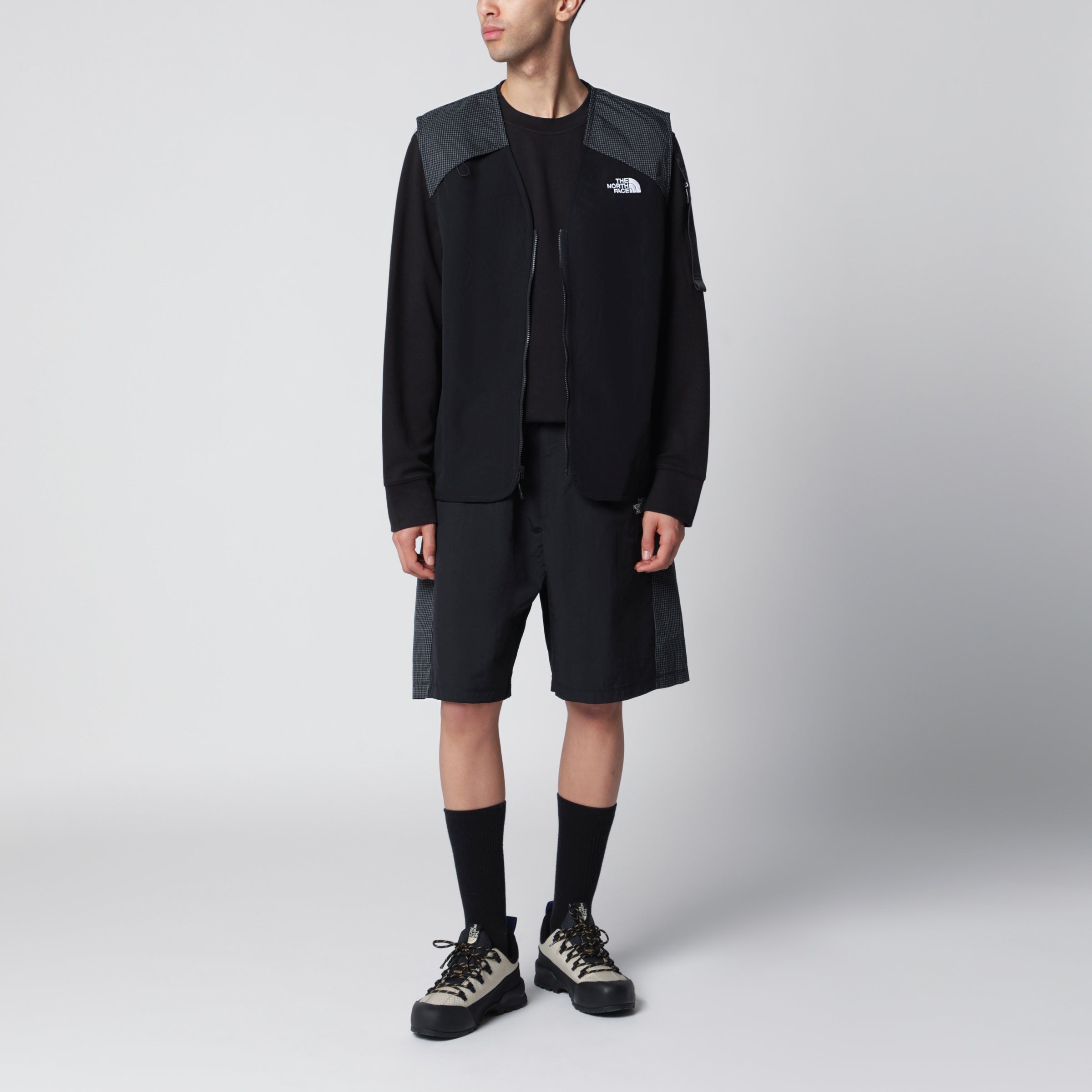 The North Face NSE Tech WindWall vest in nylon-cotton black