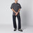 Charcoal grey T-shirt with logo print