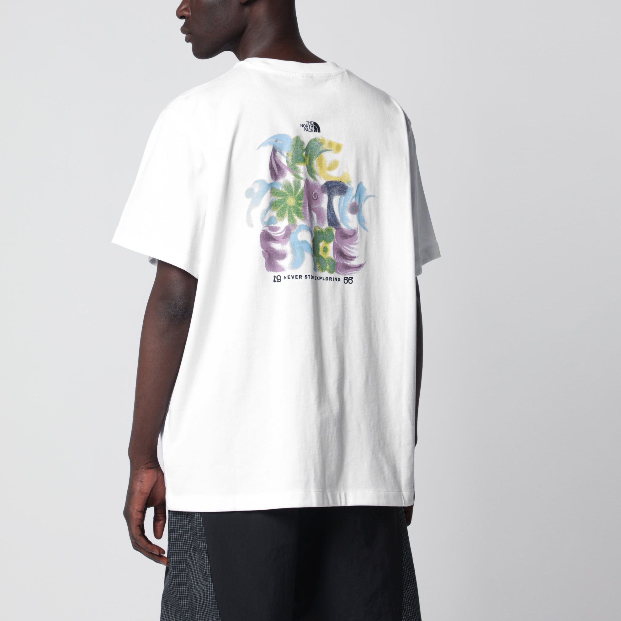 1966 Relaxed graphic cotton T-shirt, white