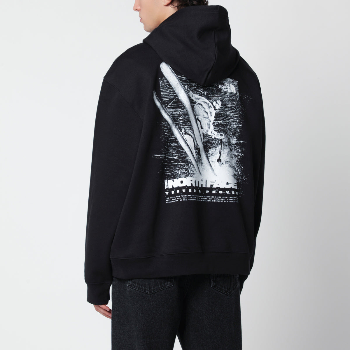 Black Tested And Proven Relaxed hooded sweatshirt