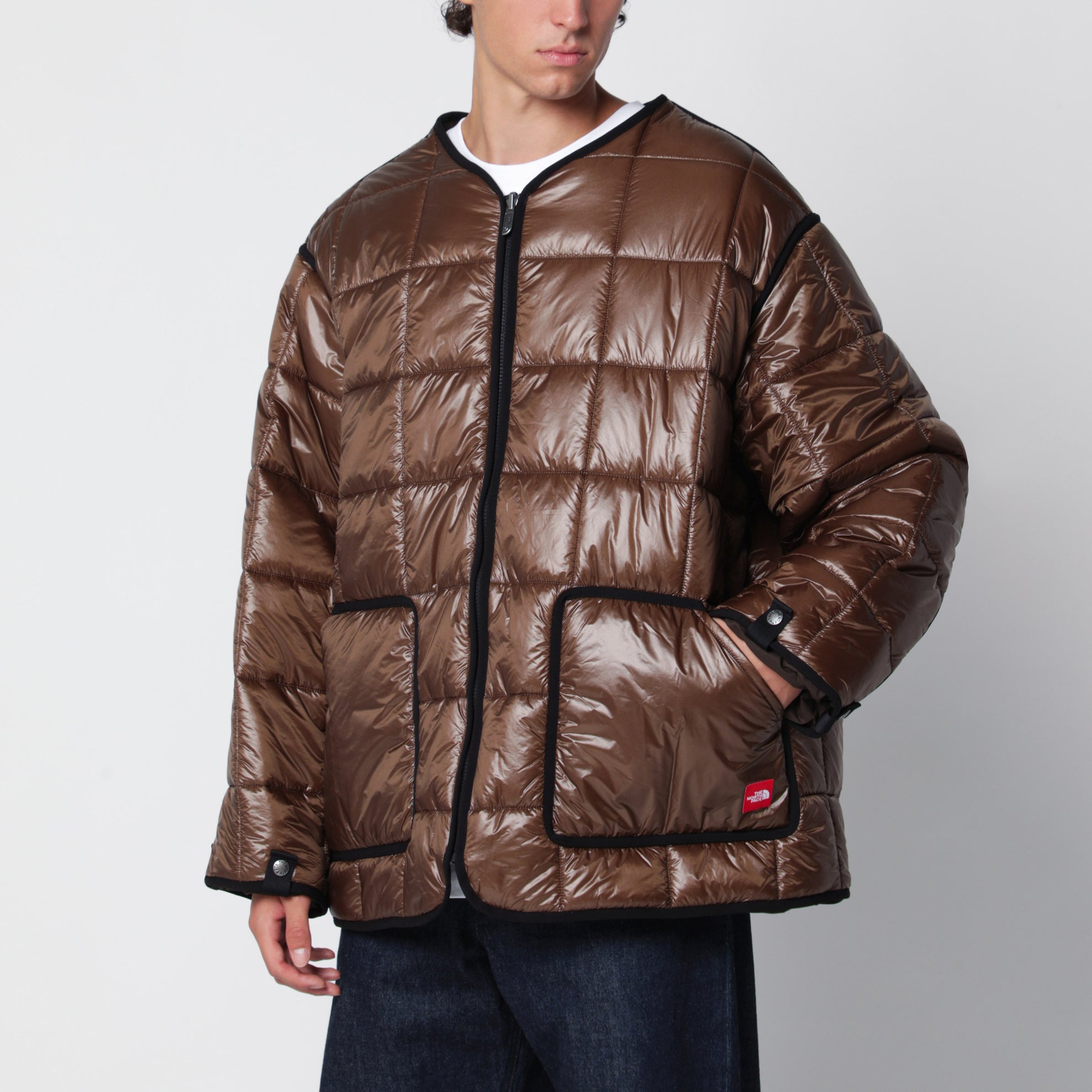 Veste réversible Red Box Liner marron en nylon