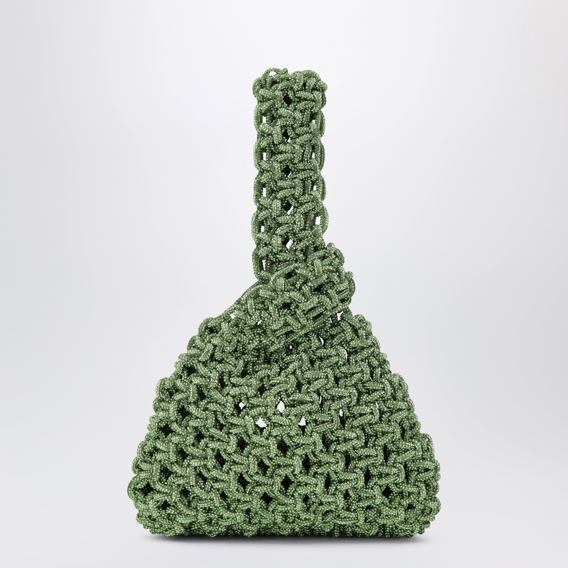 Niky apple green jewel bag with crystals