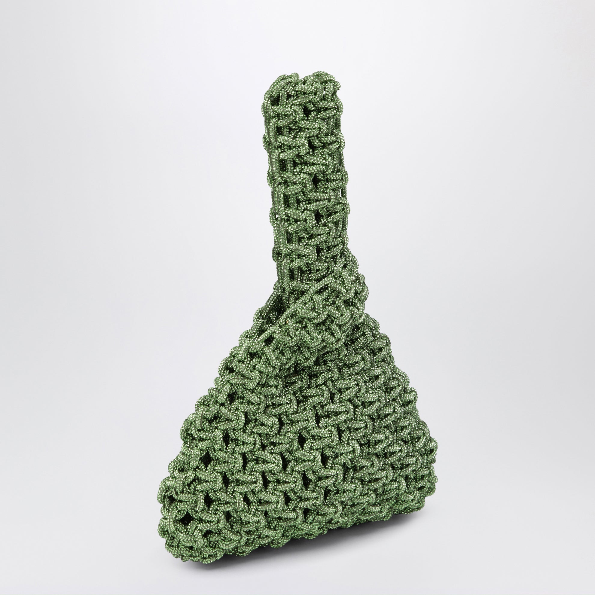 Niky apple green jewel bag with crystals