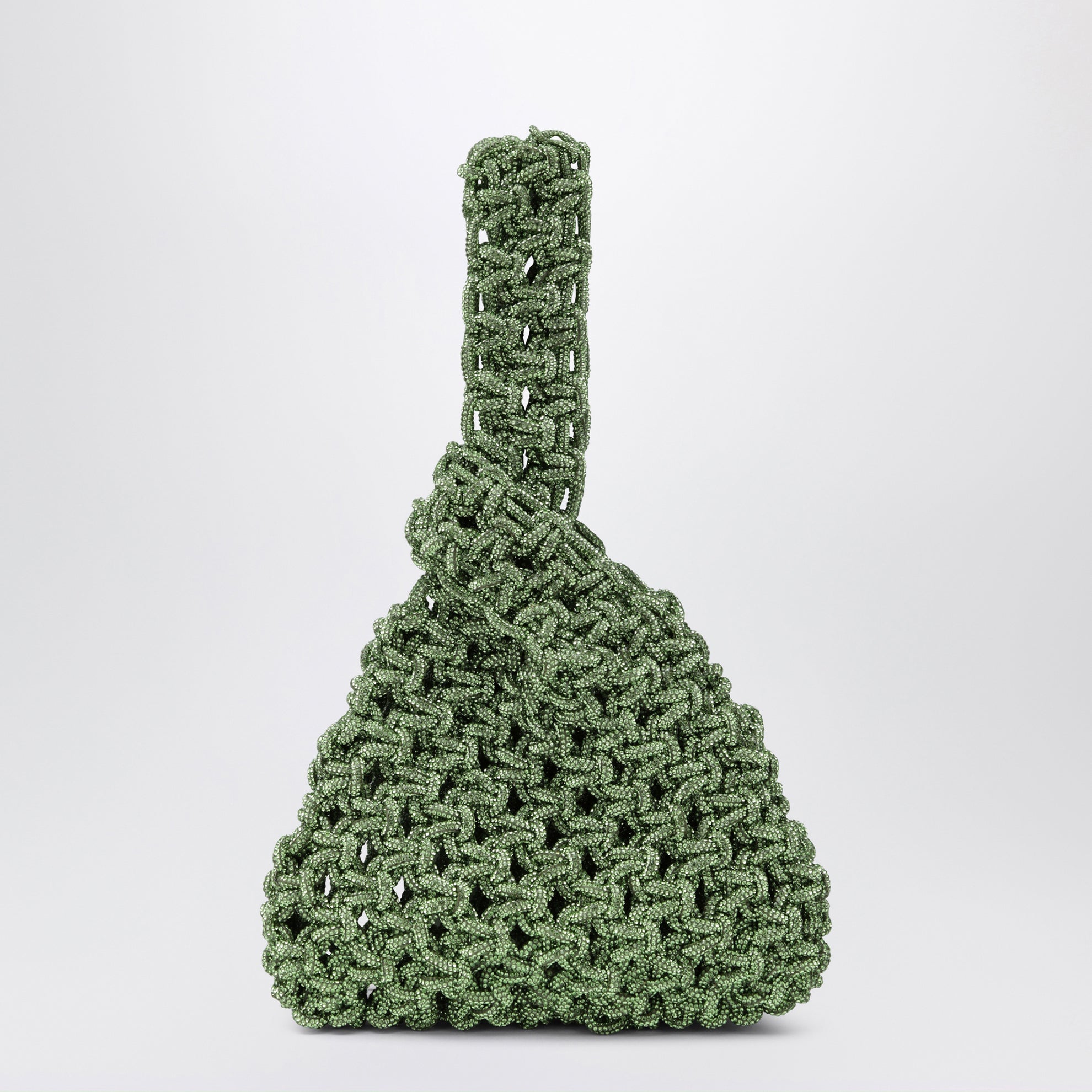 Niky apple green jewel bag with crystals