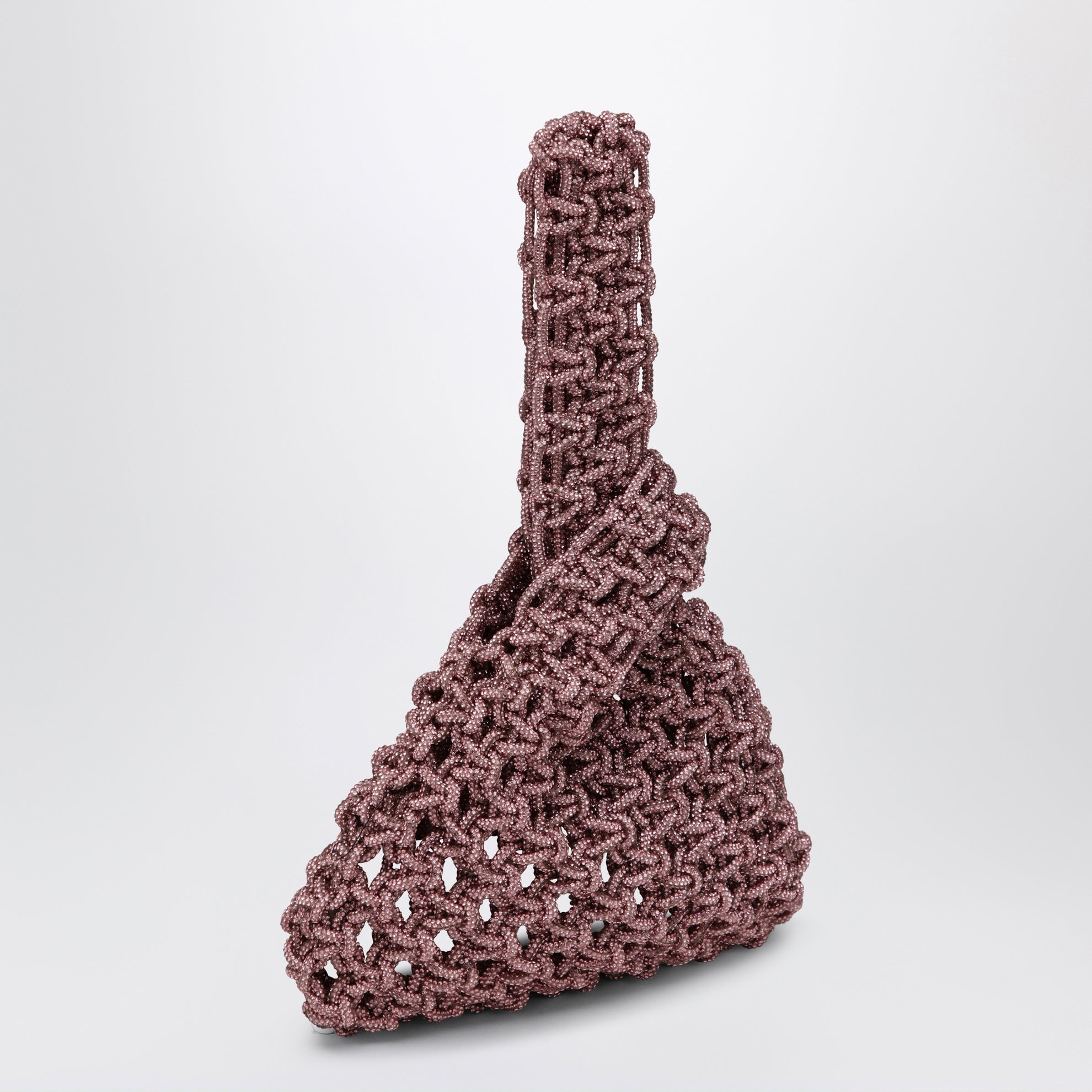 Niky pink jewel bag with crystals