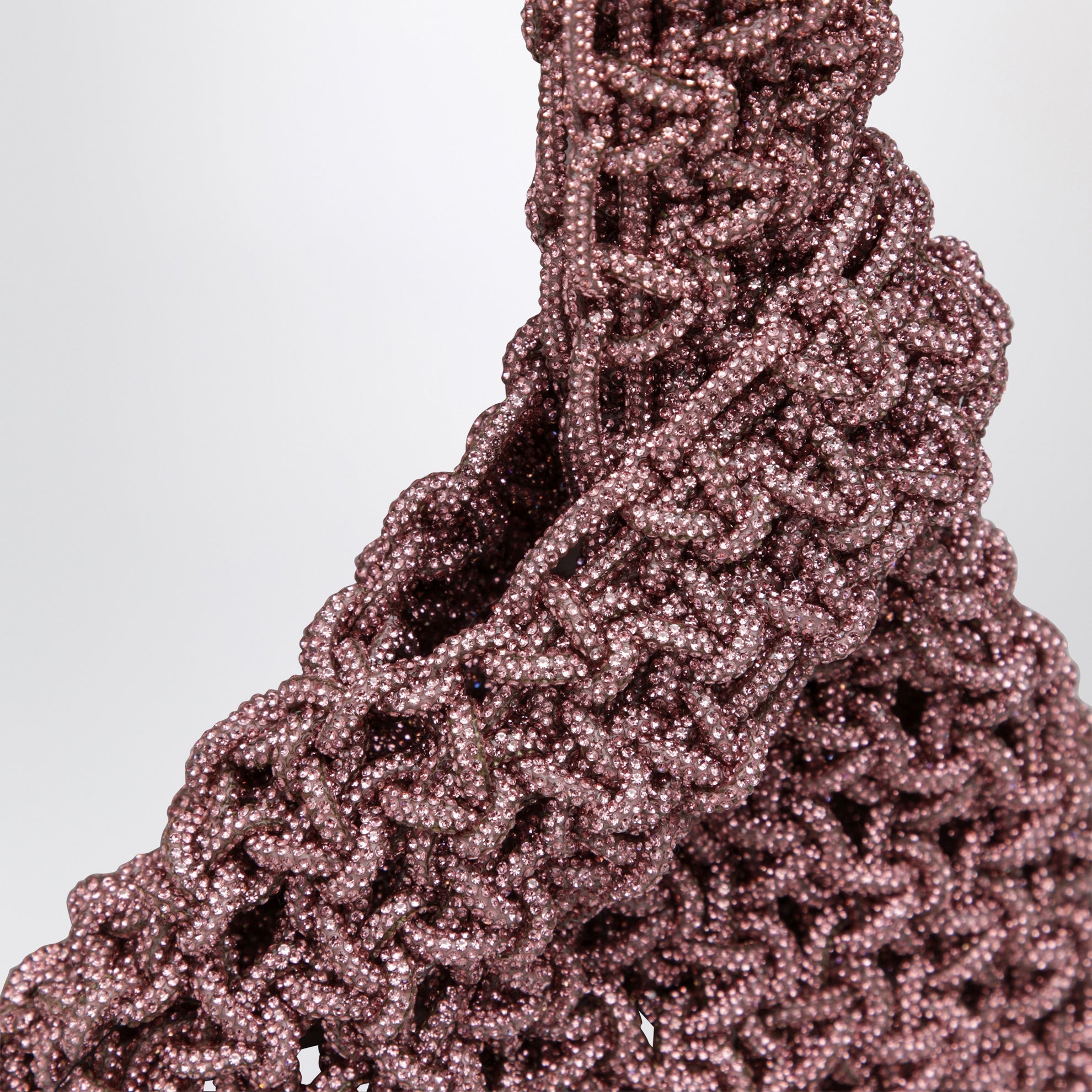 Niky pink jewel bag with crystals