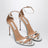 Sandali Nuda 85 in pelle metallizzata argento