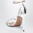 Sandali Nuda 85 in pelle metallizzata argento