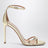 Nuda gold metallic leather sandals