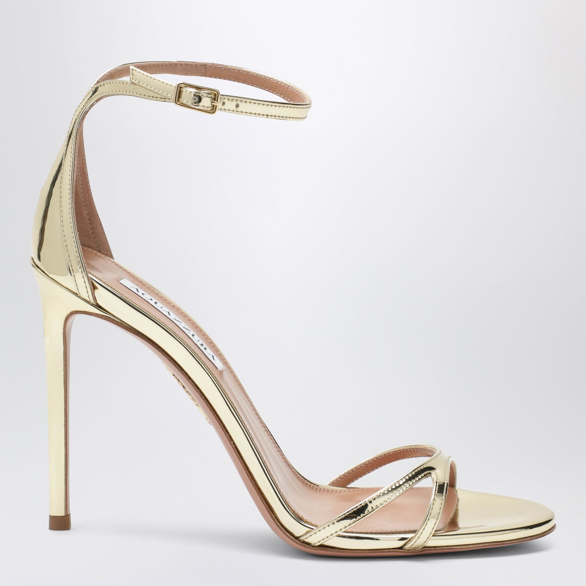 Sandali Nuda oro in pelle metallizzata