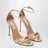 Nuda gold metallic leather sandals