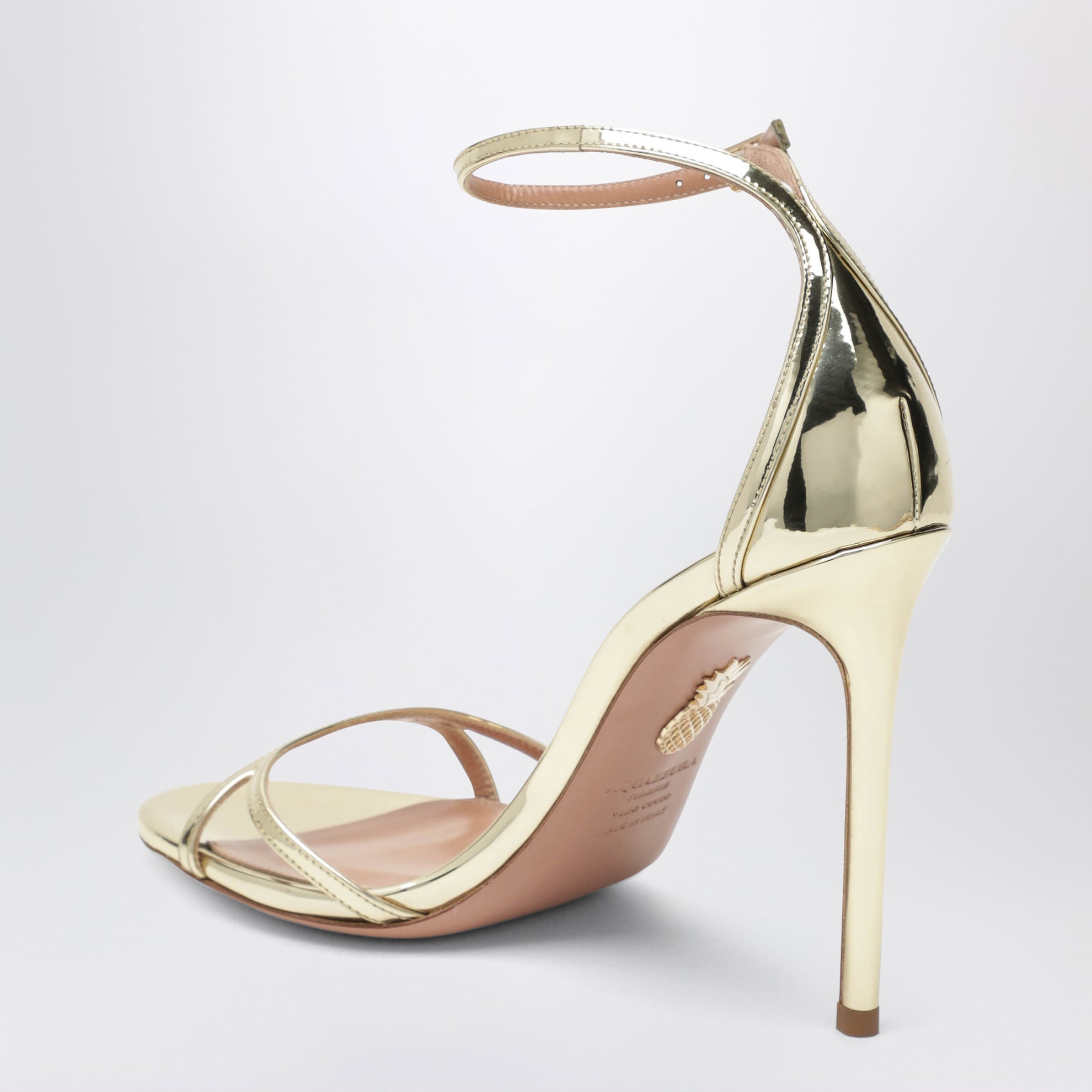 Sandali Nuda oro in pelle metallizzata
