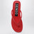 Slide Nora rosse in pelle
