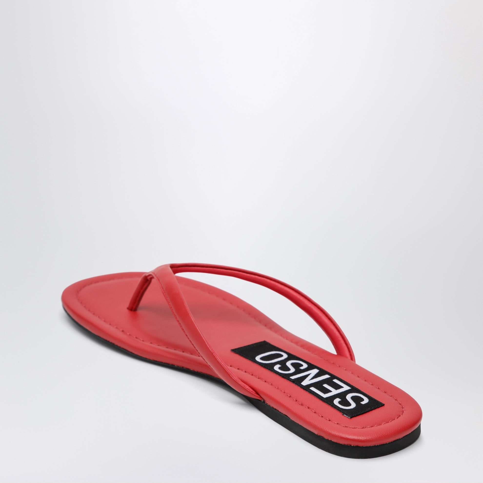 Slide Nora rosse in pelle