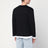 Haut noir/blanc en maille de coton