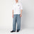 White shirt with logo patch