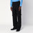 Black cargo trousers in cotton