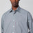 Aquamarine striped cotton shirt