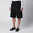 Black cotton bermuda shorts