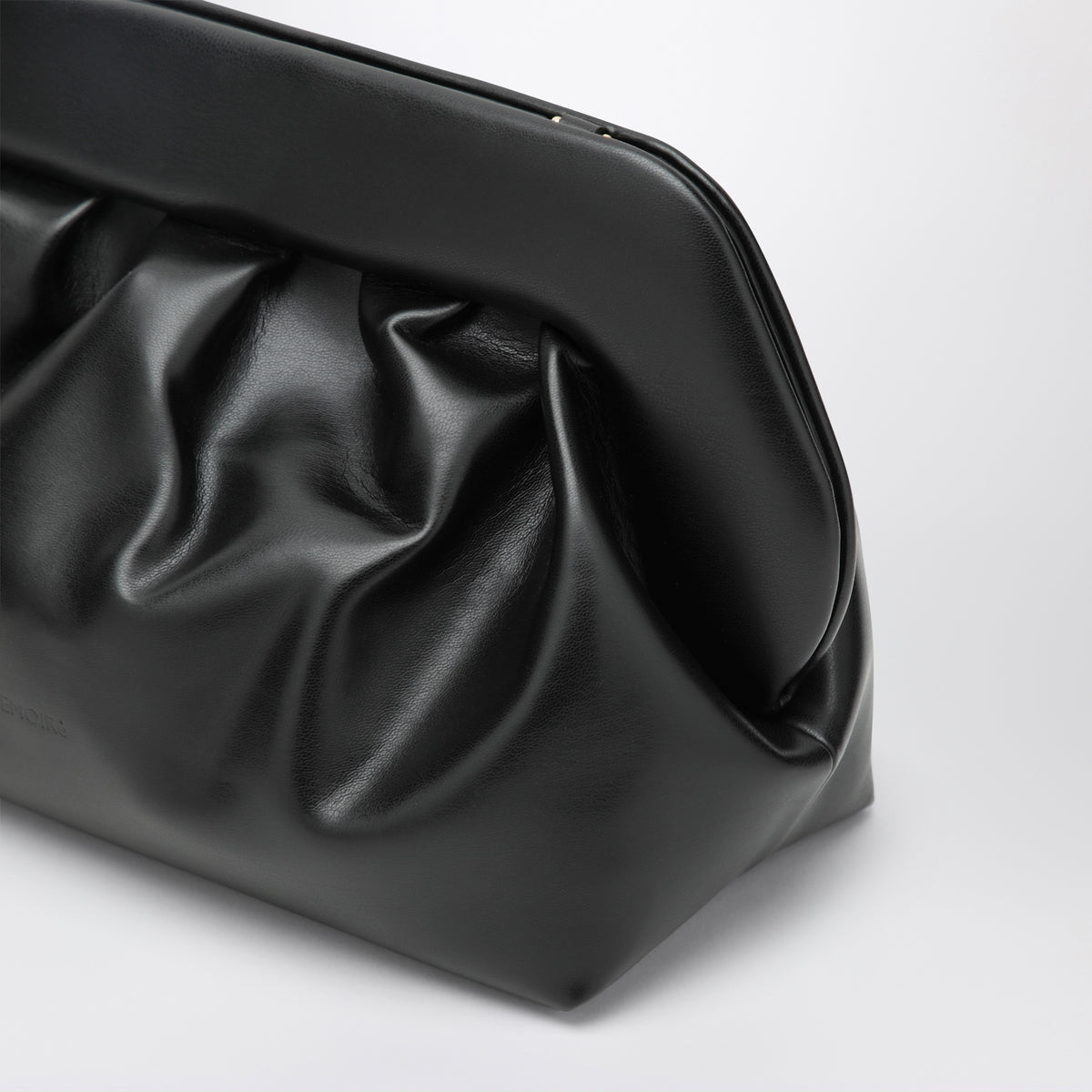 Grande pochette Bios noire en similicuir