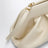 Sac à main en polyuréthane couleur crème au beurre