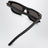Schwarze Sintesi Sonnenbrille
