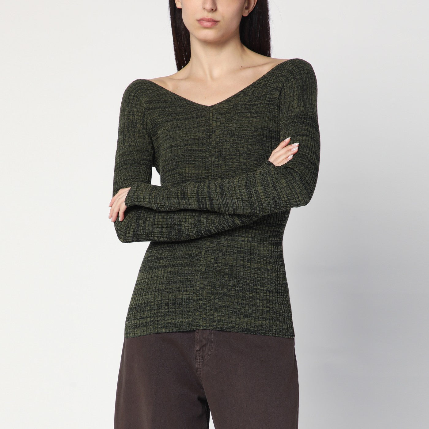 Maglia Double-V verde militare