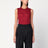 Bordeaux semi-sheer tank top