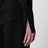 Camicia nera con micro plissettatura