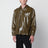 Forest green Brigham jacket in leather with glossy finish