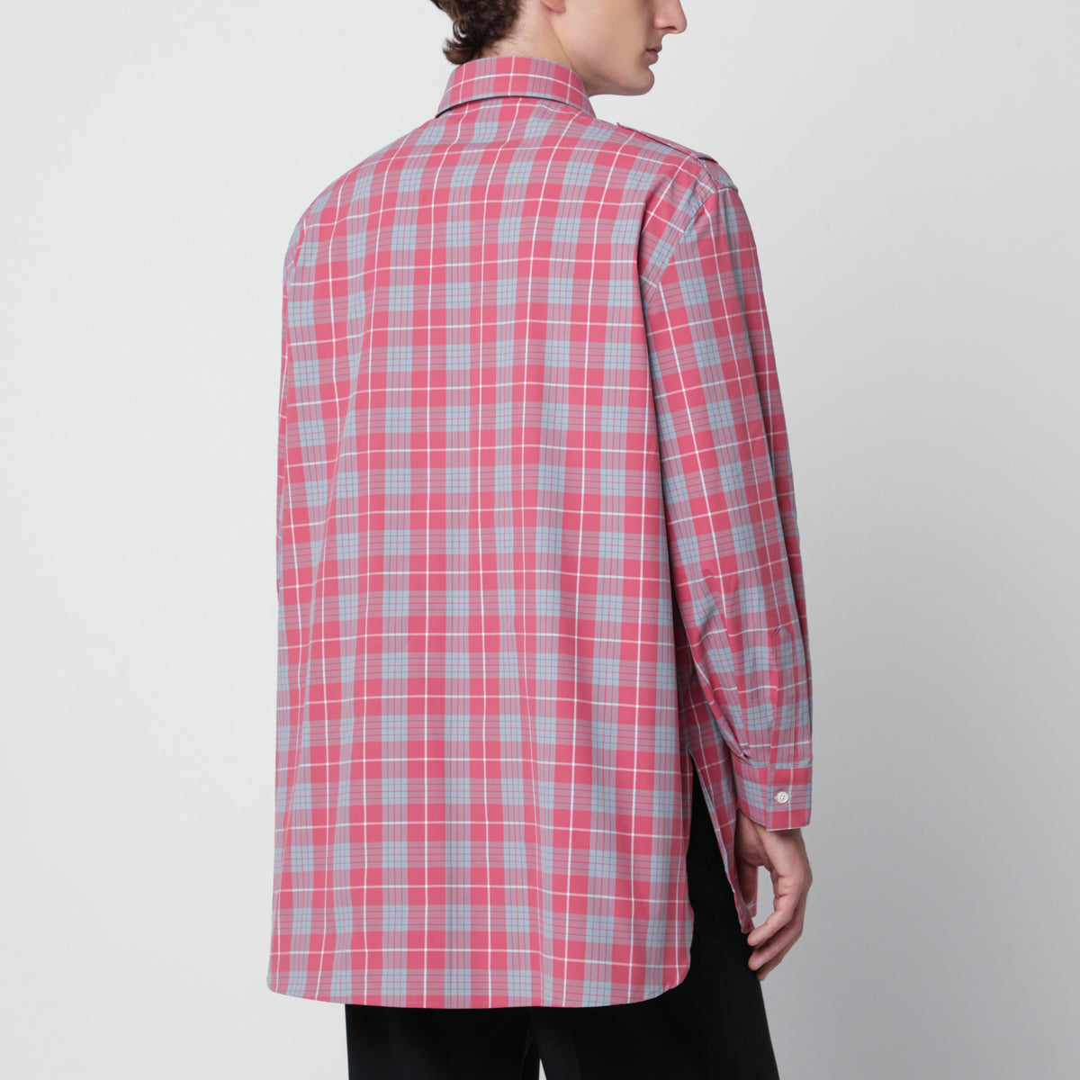 Camicia in cotone con motivo check
